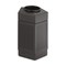 Safco 30 gal Pentagon Outdoor Can, Black, Top Hole, Polyethylene, 18 in 9485BL - alternate 2